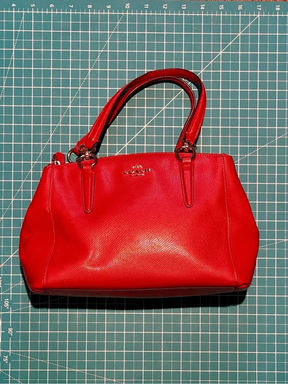 Coach F36637 Christie Carryall Orange-Red Convertible Bag